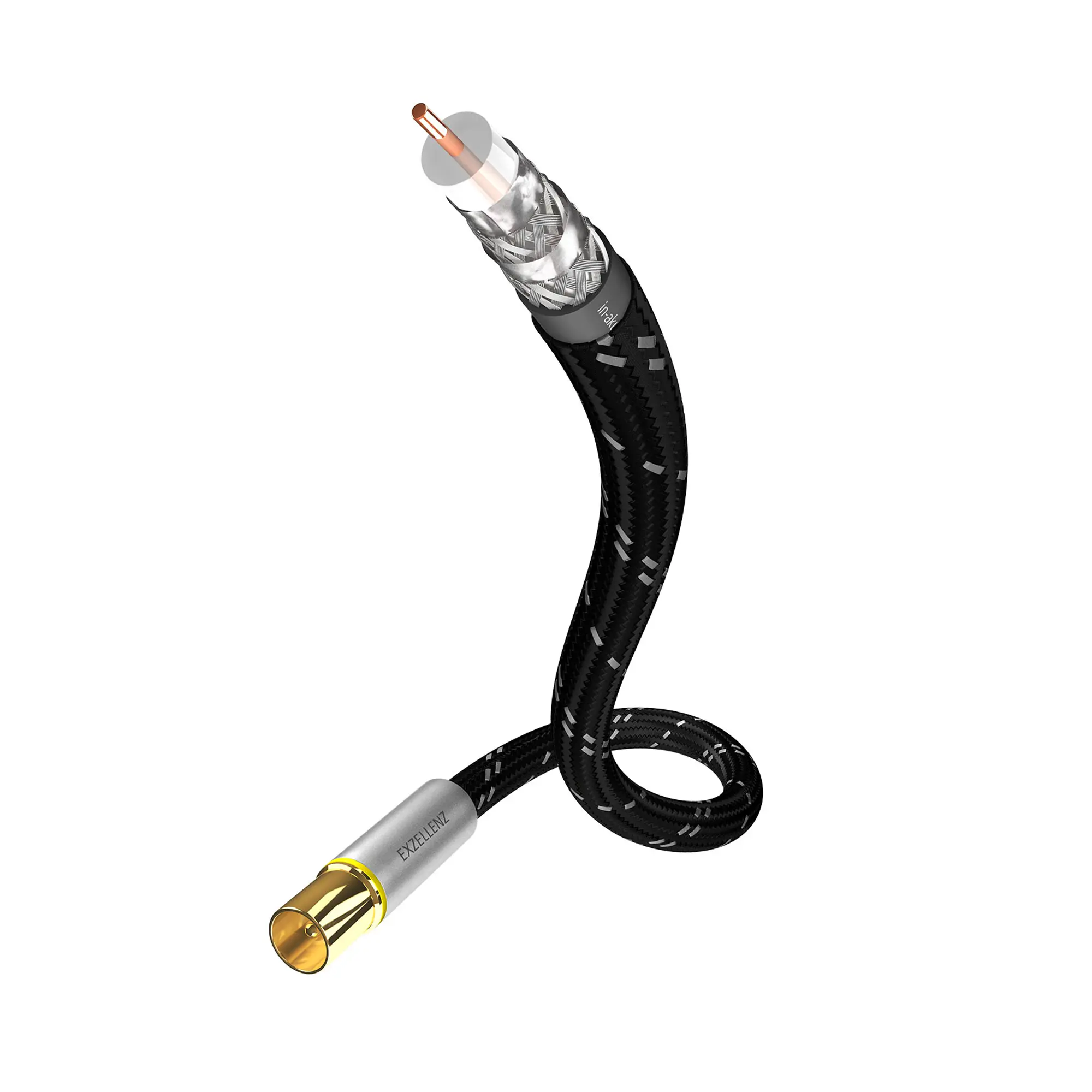 Coaxial UHD antenna cable